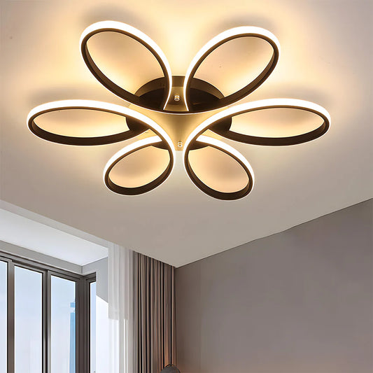 Minimalistische Bloemblaadje Metalen LED Plafondlamp