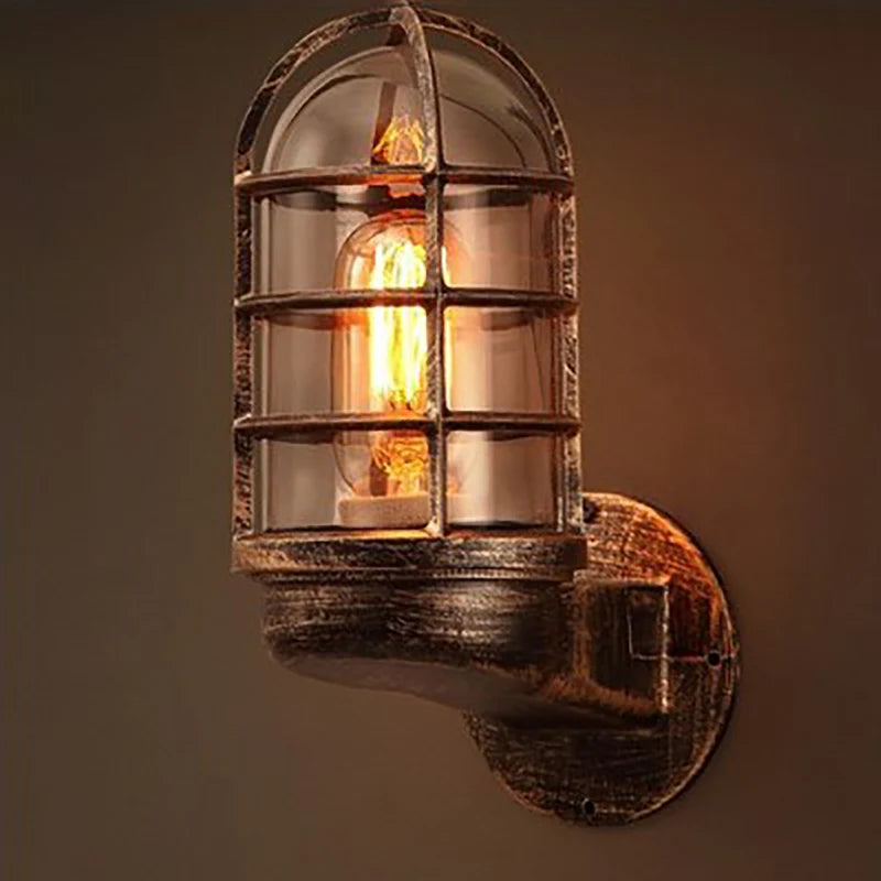 Industriële Waterdichte Aluminium Ronde Kooi Wandlamp