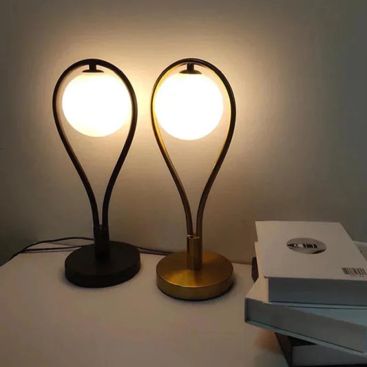 Moderne LED Glazen Bol Tafellamp