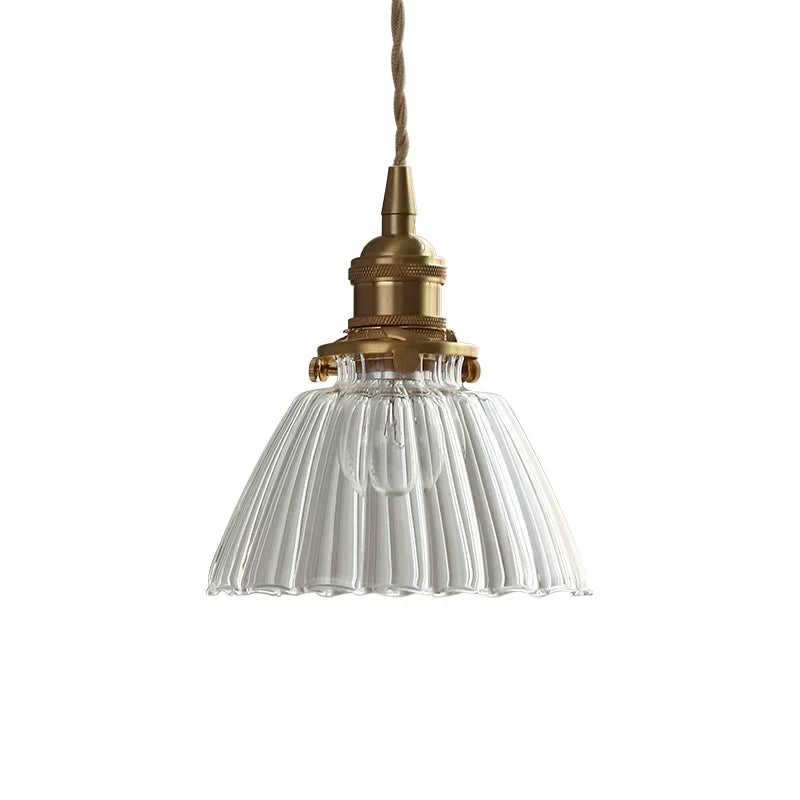 Luxe Tiffany Hanglamp met Walnoothout