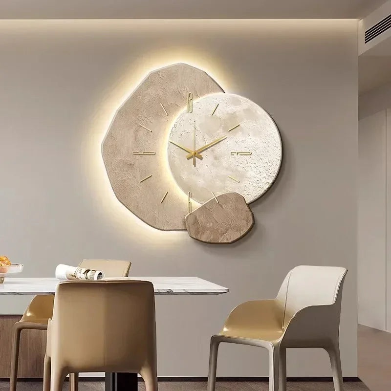 Wandklok van Natuurlijk Hout – Stille Elegantie met Uniek Ontwerp voor Jouw Interieur 2