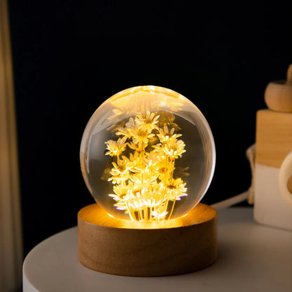 Moderne Kristalbloemen LED Tafellamp
