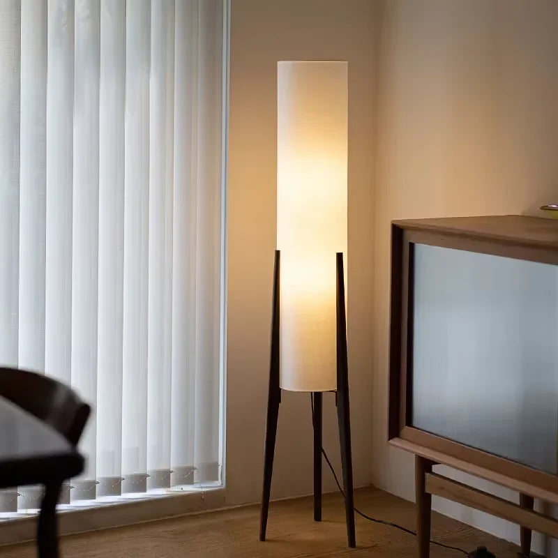 Moderne Scandinavische Houten Vloerlamp