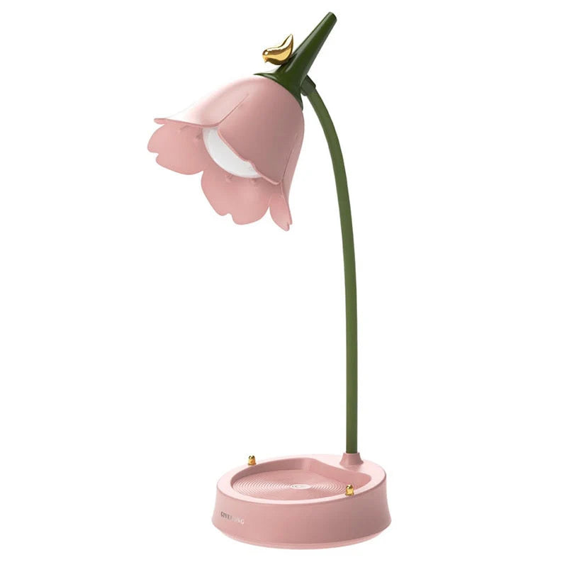 Moderne Bloem LED Tafellamp met Aanraaksensor