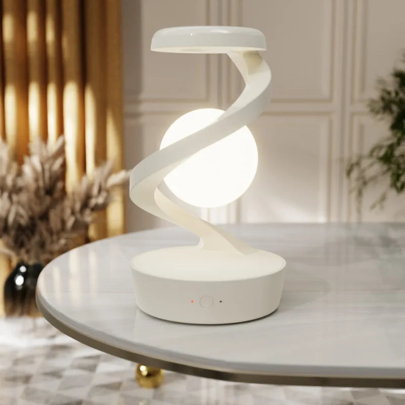 SwirlSphere Glow Tafel Lamp met Gebaarbediening