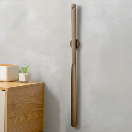 Schoenlepel Hout Lang Handvat Magnetisch Minimalistisch Design