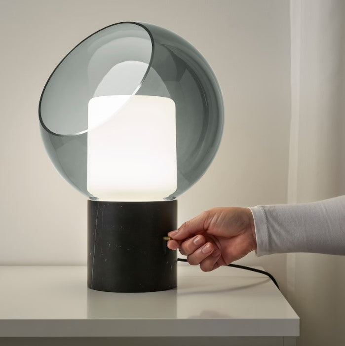 Moderne Glas en Hars Dome Tafellamp