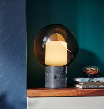 Moderne Glas en Hars Dome Tafellamp