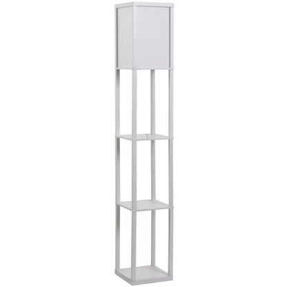 Boekenkast met Ingebouwde Lamp met Opbergrekken