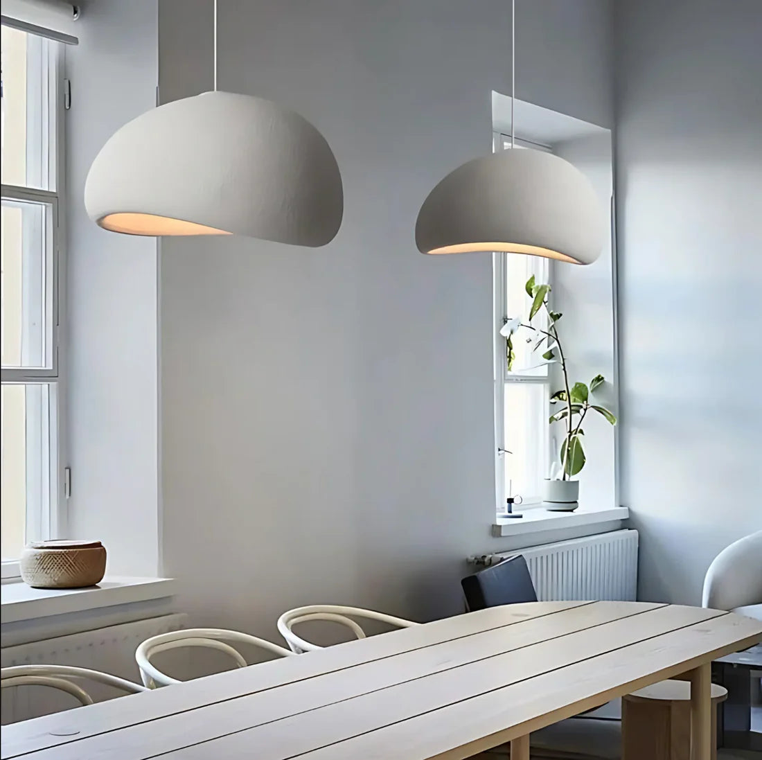 Scandinavische Wabi Sabi Glasvezel Hanglamp