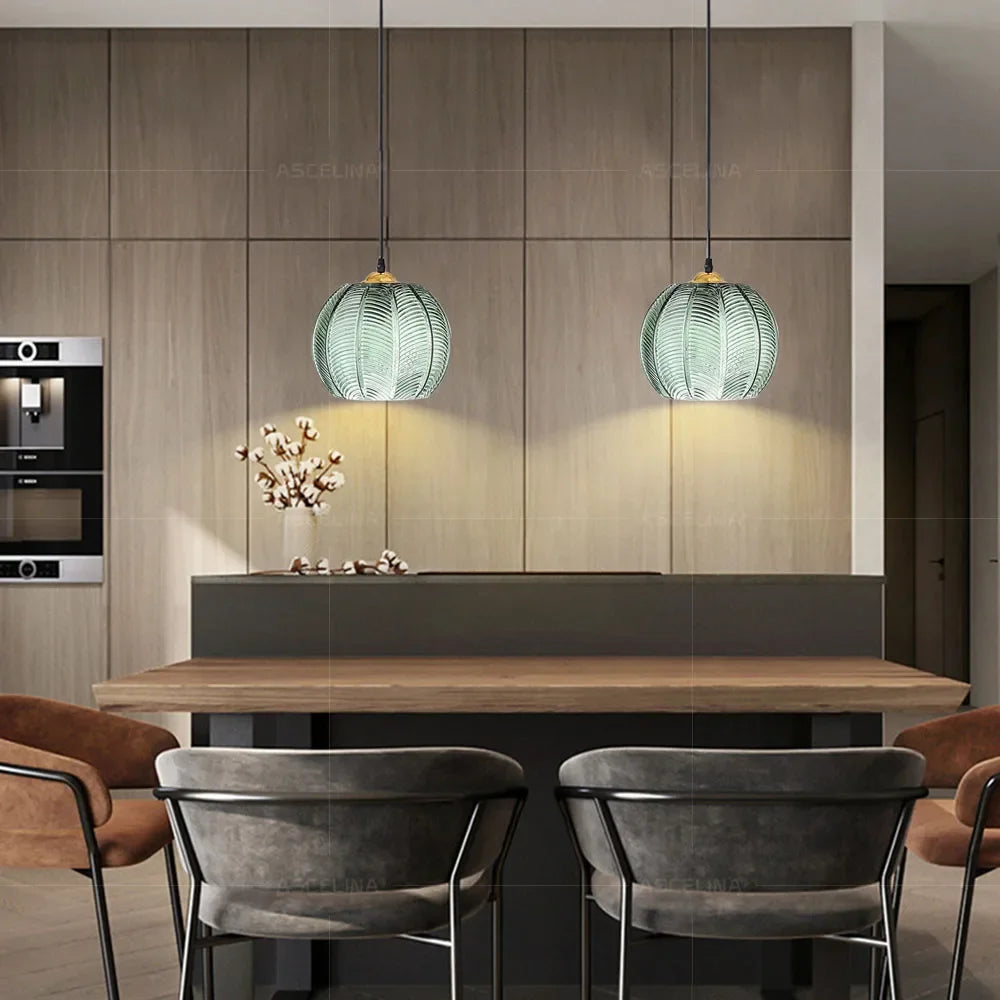 Retro LED Hanglamp van Ijzer en Glas