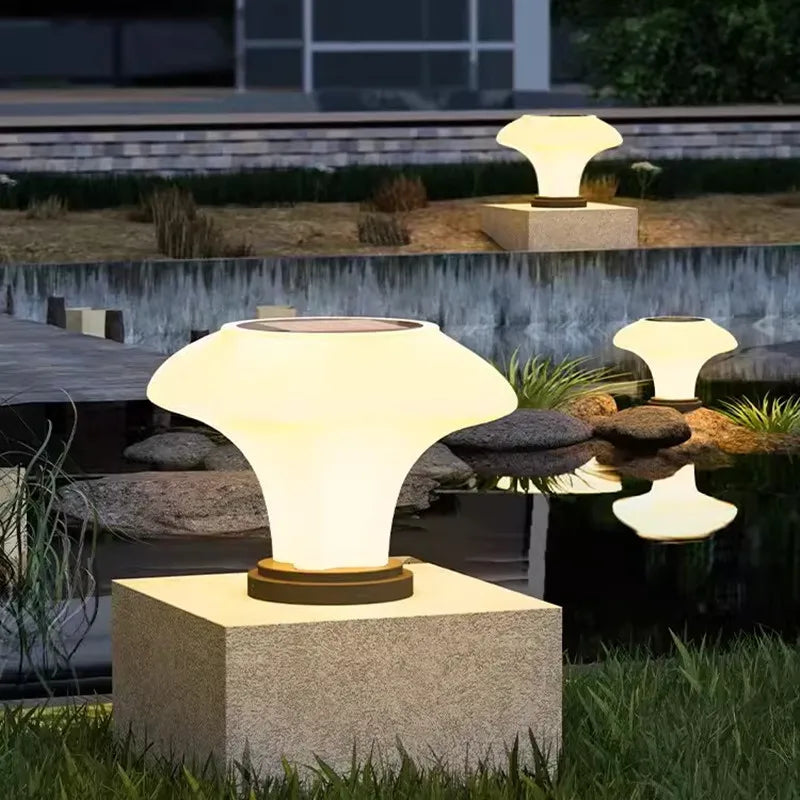 Moderne Buitenlamp op Zonne-Energie van Roestvrij Staal