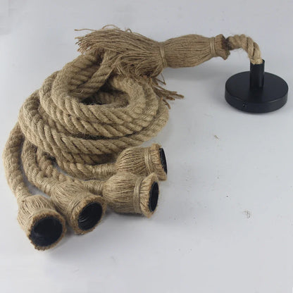 Boheemse Handgemaakte Henneptouw Hanglamp