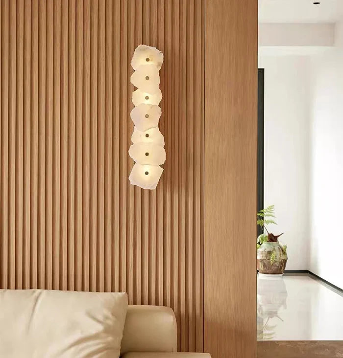 Petra Elegante Wandlamp met Alabaster Afwerking