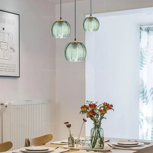 Retro LED Hanglamp van Ijzer en Glas