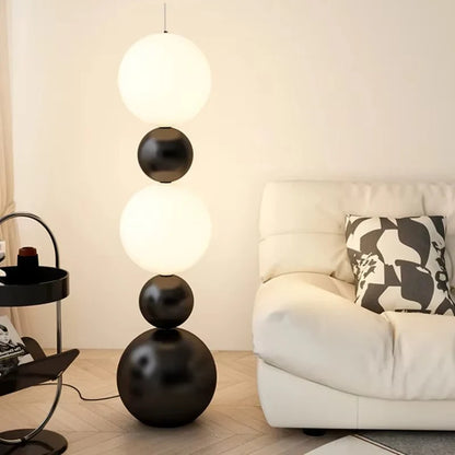 Bauhaus Stapelbal Authentieke Kalebas Vloerlamp