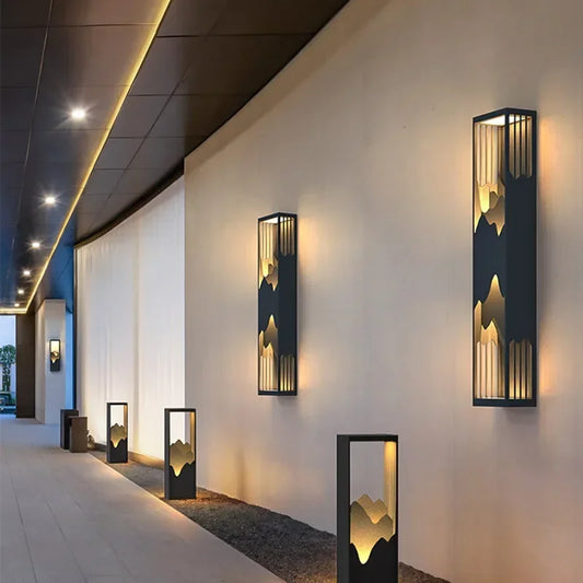 Moderne Solar LED Buitenwandlamp