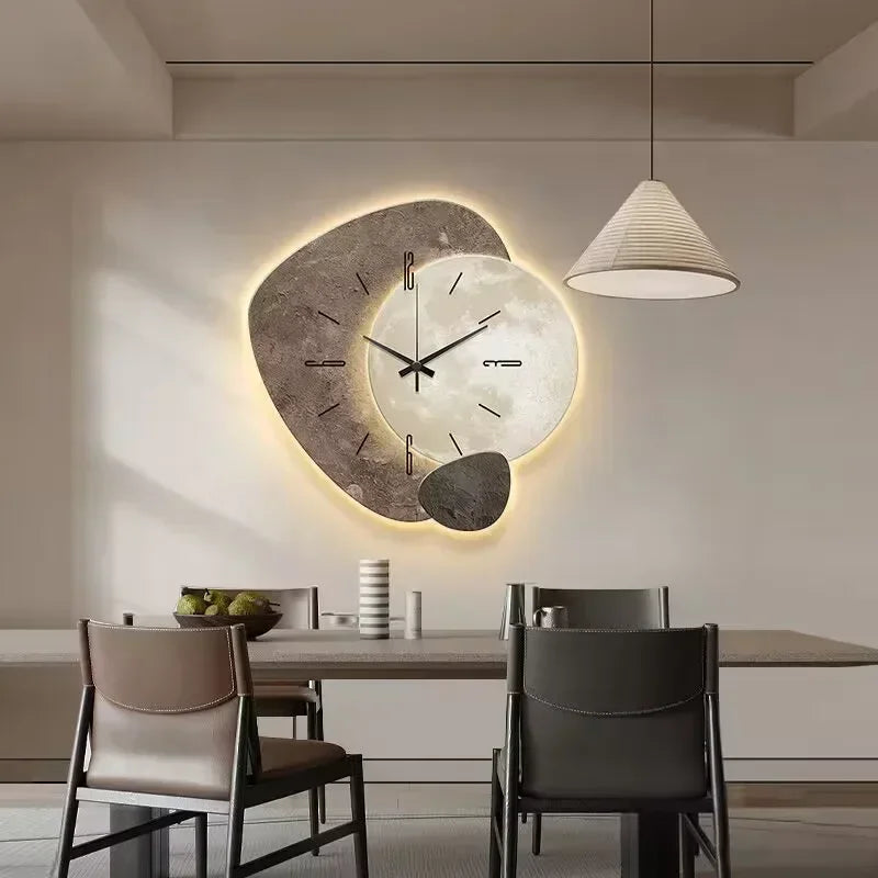 Wandklok van Natuurlijk Hout – Stille Elegantie met Uniek Ontwerp voor Jouw Interieur 5