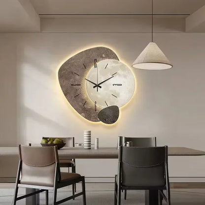 Wandklok van Natuurlijk Hout – Stille Elegantie met Uniek Ontwerp voor Jouw Interieur 5