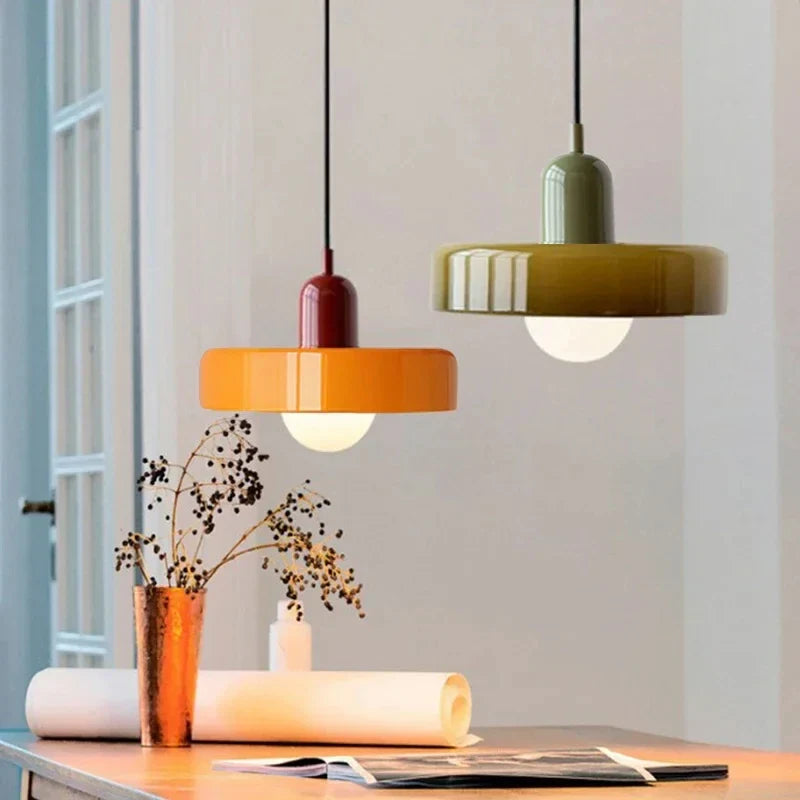 Bauglas Hanglamp – Retro Elegantie met Scandinavische Touch
