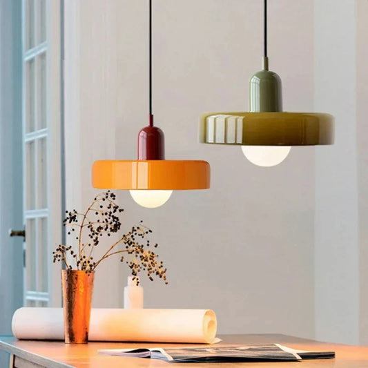 Bauglas Hanglamp – Retro Elegantie met Scandinavische Touch