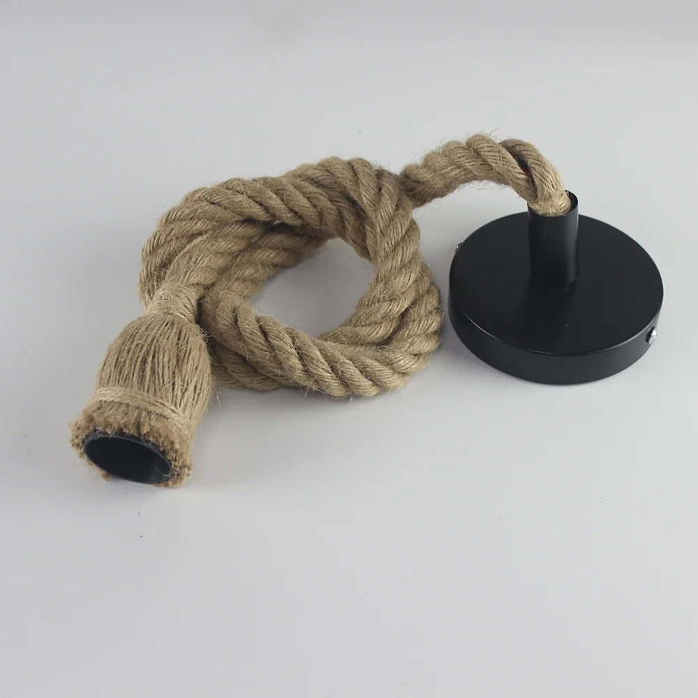Boheemse Handgemaakte Henneptouw Hanglamp