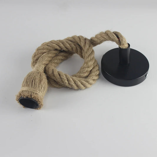 Boheemse Handgemaakte Henneptouw Hanglamp