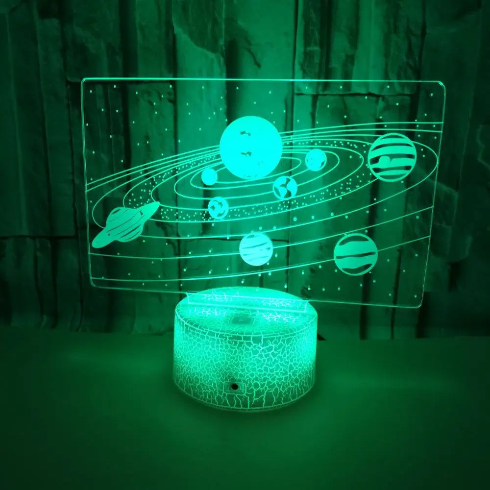 Solar System 7 Kleuren LED Nachtlamp