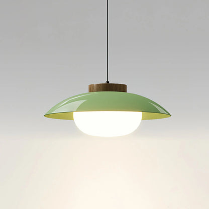 Scandinavisch Design Hanglamp met Houten Accent