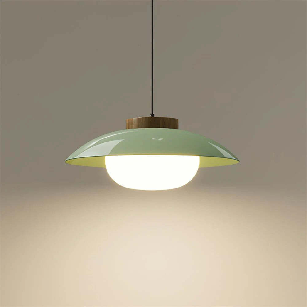 Scandinavisch Design Hanglamp met Houten Accent