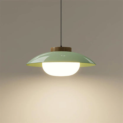 Scandinavisch Design Hanglamp met Houten Accent
