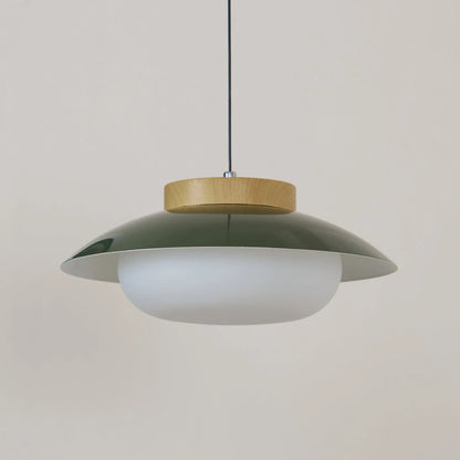 Scandinavisch Design Hanglamp met Houten Accent