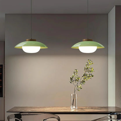 Scandinavisch Design Hanglamp met Houten Accent