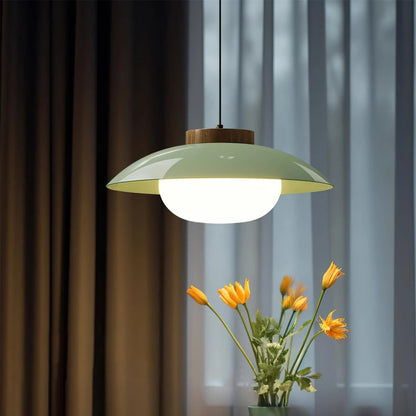 Scandinavisch Design Hanglamp met Houten Accent