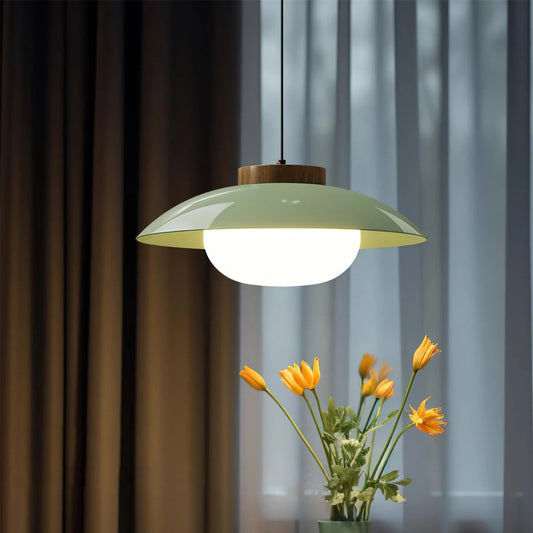 Scandinavisch Design Hanglamp met Houten Accent