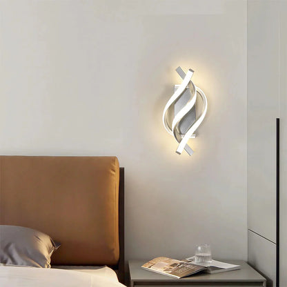 Minimalistische LED Moderne Spiraal Wandlamp