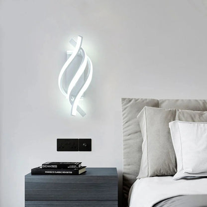 Minimalistische LED Moderne Spiraal Wandlamp