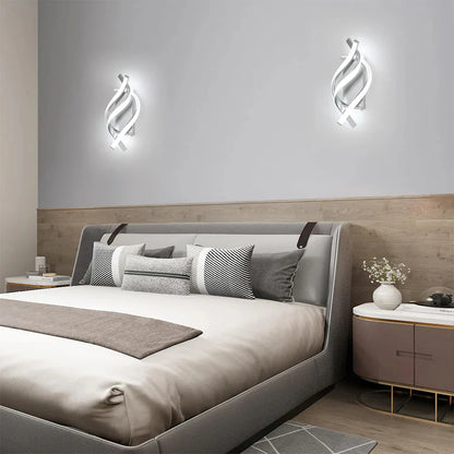Minimalistische LED Moderne Spiraal Wandlamp