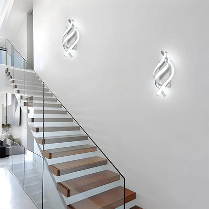 Minimalistische LED Moderne Spiraal Wandlamp