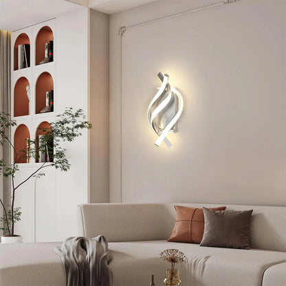 Minimalistische LED Moderne Spiraal Wandlamp