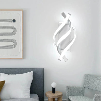 Minimalistische LED Moderne Spiraal Wandlamp