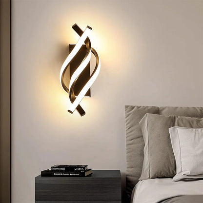 Minimalistische LED Moderne Spiraal Wandlamp