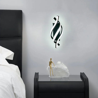 Minimalistische LED Moderne Spiraal Wandlamp