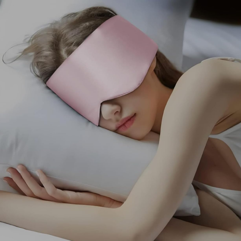 Slaapmasker Zijde Verduisterend Verstelbaar Oogmasker