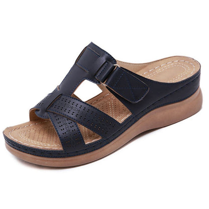Dames Sandalen Comfort Sleehak PU Leer Instap