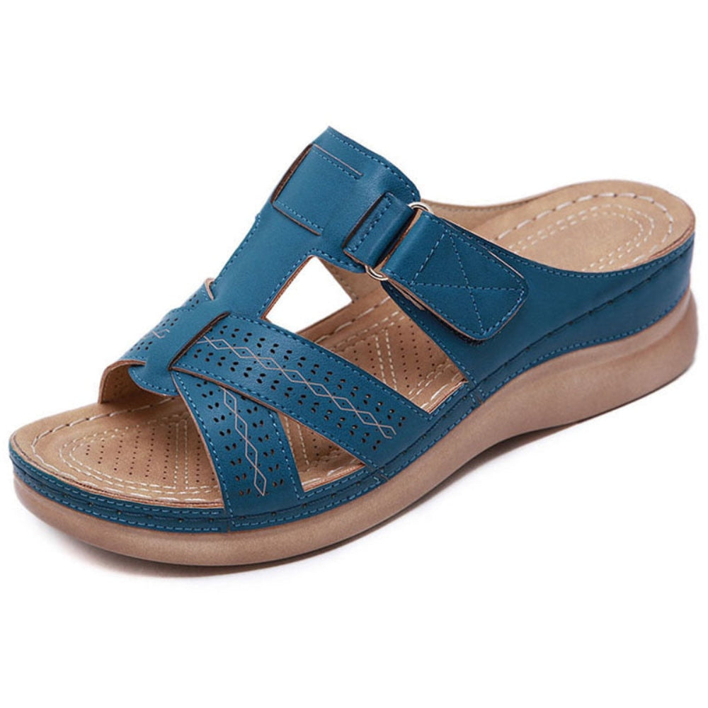 Dames Sandalen Comfort Sleehak PU Leer Instap