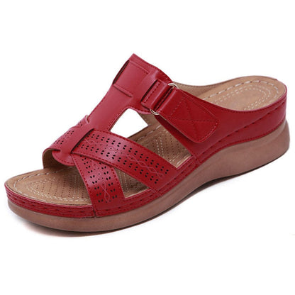 Dames Sandalen Comfort Sleehak PU Leer Instap
