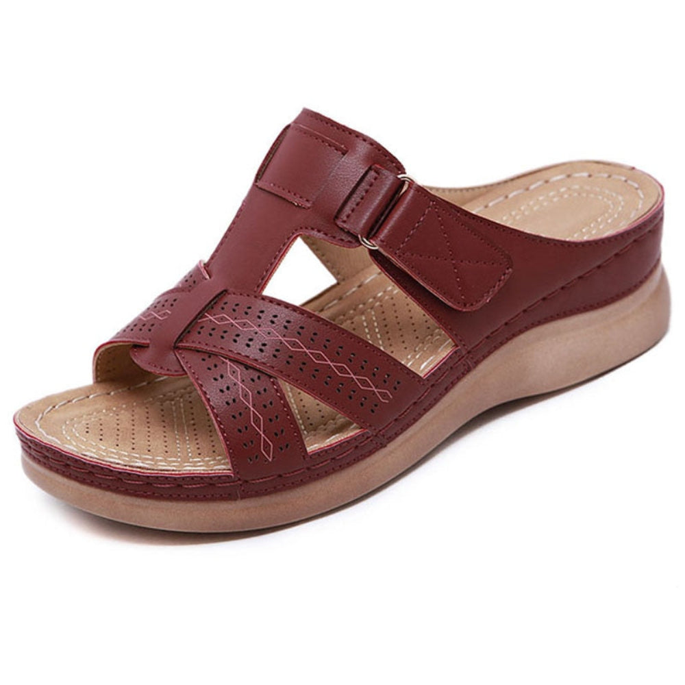 Dames Sandalen Comfort Sleehak PU Leer Instap