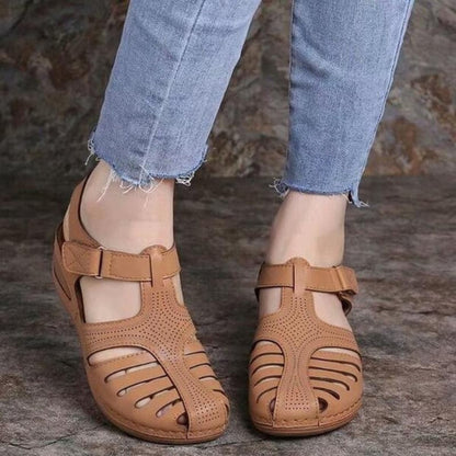 Dames Sandalen Comfort Sleehak PU Leer Instap