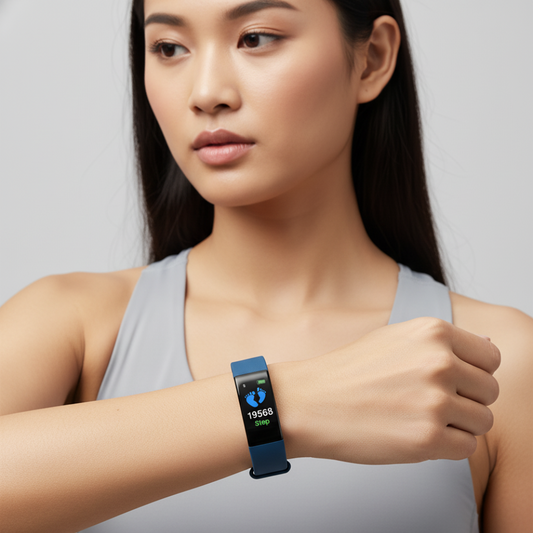 Fitness Smartwatch Senioren Gezondheidstracker LED-Display